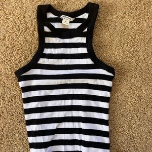 ASOS Black & White Striped Tank Top
